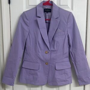 NWOT Luisa Spagnoli Lavender Blazer with Gold Buttons – Size 42 (Italian)